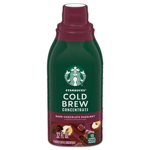 Starbucks Cold Brew Coffee, Dark Chocolate Hazelnut, 32 oz