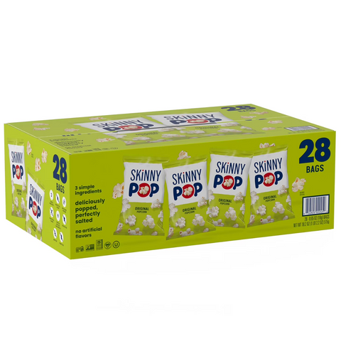 SkinnyPop Original Popcorn Skinny Pack, 28 Count