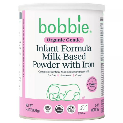 Bobbie Organic Gentle Infant Formula, 14.1oz