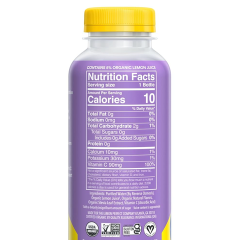 Lemon Perfect Blueberry, Hydrating Flavored Lemon Water, Zero Sugar, 15.2 fl oz