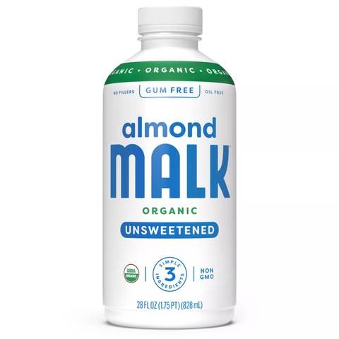 Malk Unsweetened Almond Milk, 28 fl oz