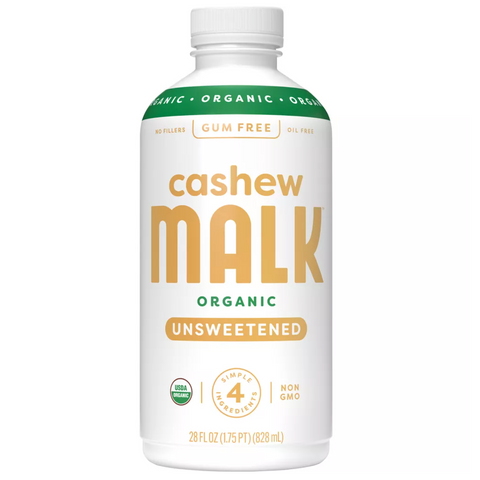 MALK Organics Unsweetened Cashew Milk, 28 fl oz