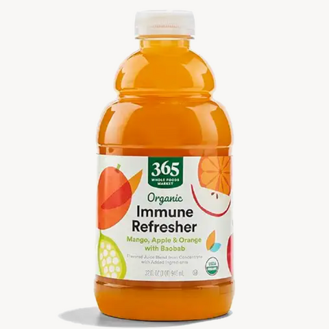 365 Organic Immune Refresher Juice, Mango Apple Orange Baobab, 32 Fl Oz