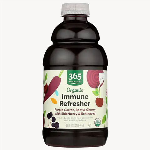 365 Organic Immune Refresher Purple Carrot, Beet & Cherry with Elderberry & Echinacea Juice Blend, 32 fl oz
