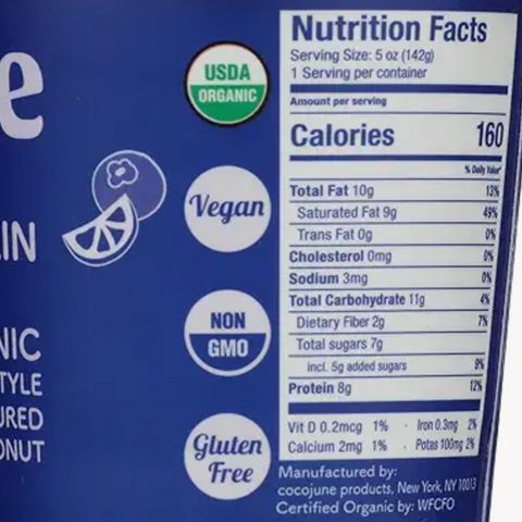 Cocojune Organic Yogurt Coconut Protein Blueberry Lemonade, 5 oz