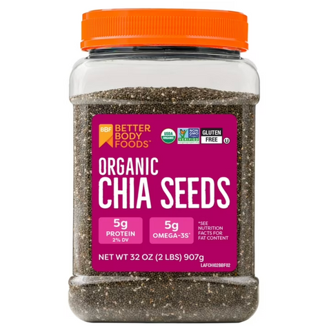 BetterBody Foods Organic Chia Seeds, 2.0 lb