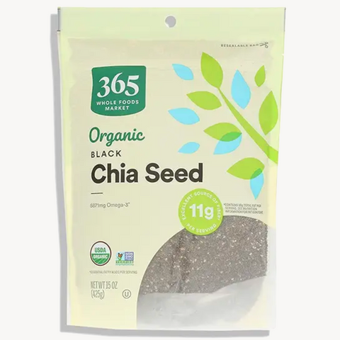 365 Organic Black Chia Seeds, 15 oz
