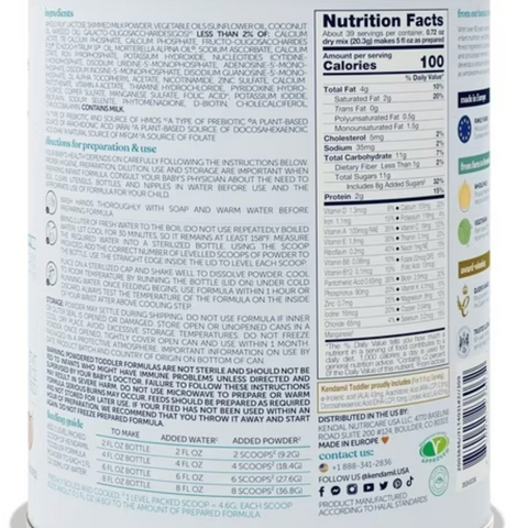 Kendamil Classic Whole Milk Toddler Formula, 28.2oz