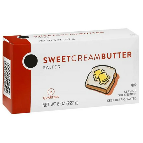 Store Brand Sweet Cream Salted Butter, 2 Sticks