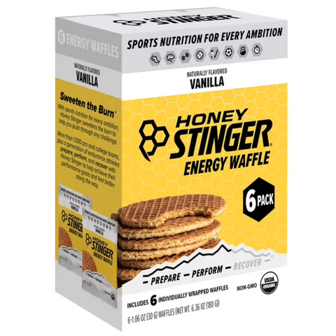 Honey Stinger Organic Vanilla Energy Waffle, 6 Count