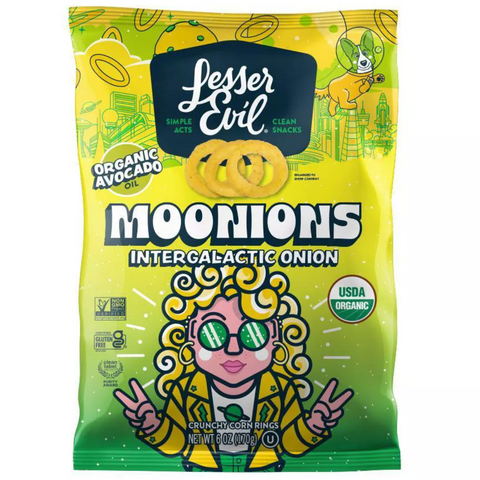 LesserEvil Moonoions Intergalactic Onion Chips, 6oz
