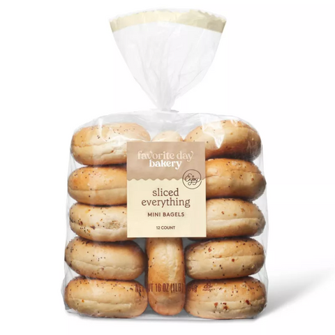 Favorite Day™ Mini Everything Bagels, 16oz, 12 Count