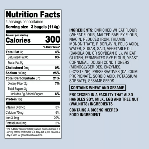 Favorite Day™ Plain Sliced Mini Bagels, 16oz, 12 Count