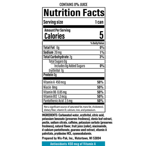 BUBBL'R Antioxidant Sparkling Water, Fruit Punch'r, 12 fl oz, 6 Count