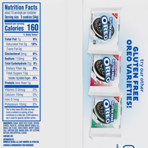 Oreo Gluten Free Golden Sandwich Cookies, 12.08 oz.