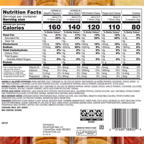 Hormel Gatherings Bold and Spicy Party Tray, 1.75 lbs