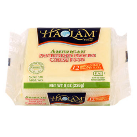 Haolam American Process Cheese Food Slices, 8 oz. 12 Count