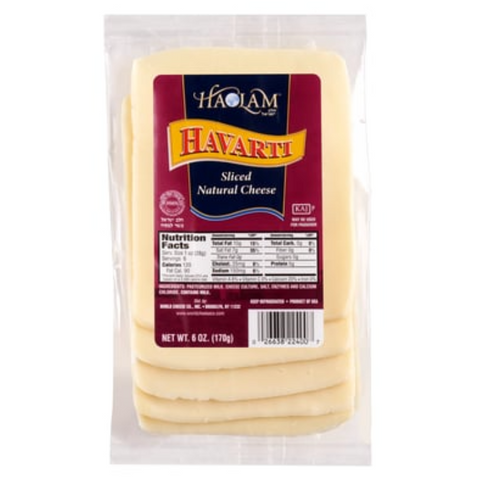 Haolam Havarti Cheese Sliced, 7 oz.
