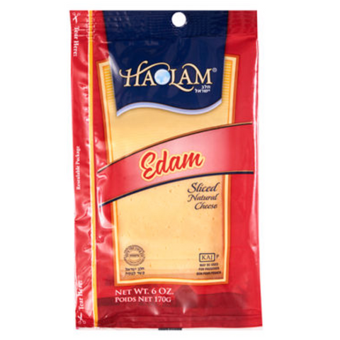Haolam Edam Sliced Natural Cheese, 6 oz.