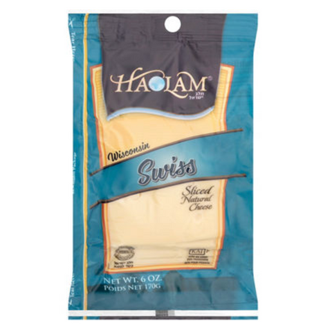 Haolam Swiss Sliced Cheese, 6 oz.