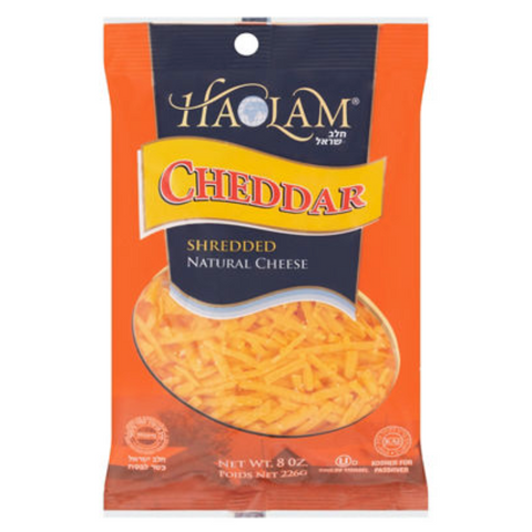 Haolam Cheddar Shredded Natural Part Skim Cheese, 8 oz.