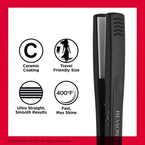 Revlon Essentials Smooth Results, RVST2043, Ceramic 1” Flat Iron