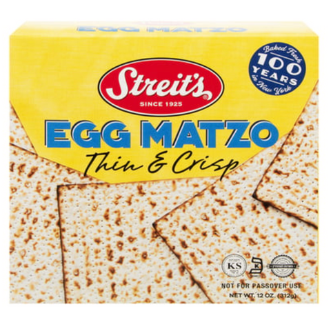 Streit's Thin Egg Matzo 12 oz.