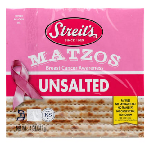 Streit's Thin & Crisp Unsalted Matzos, 11 oz.