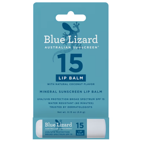 Blue Lizard Mineral SPF 15 Lip Balm, Nourishes & Protects, 0.13 oz
