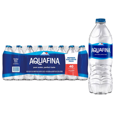Aquafina Purified Water, 16.9 fl. oz., 40 Count