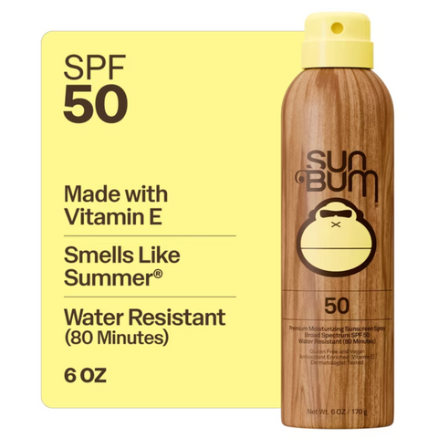 Sun Bum Premium Moisturizing Sunscreen Spray, SPF 50, 6 oz
