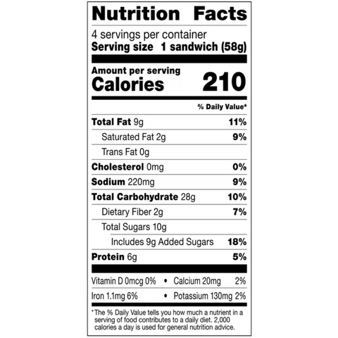 Smucker’s Uncrustables Peanut Butter & Blackberry Spread Sandwiches, 4 Count