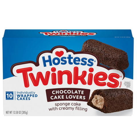 Hostess Twinkies Chocolate Lovers Snack Cakes, 10 Count