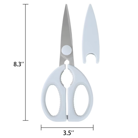 Mainstays Kitchen Utility Shears with Sheath, Stainless Steel and Plastic