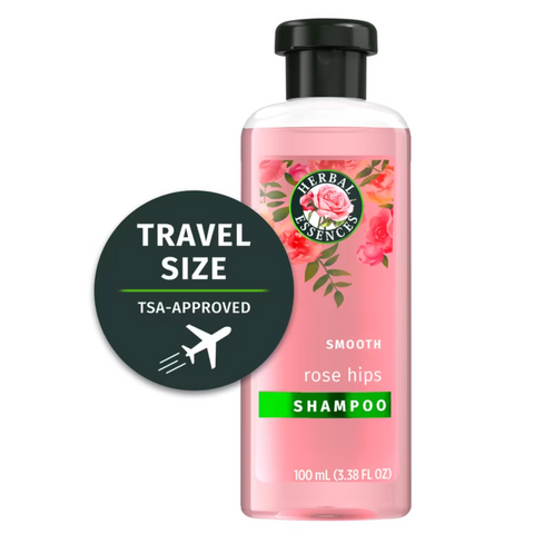 Herbal Essences Rose Hips Smooth Shampoo, All Hair Types, 3.38 fl oz Travel Size