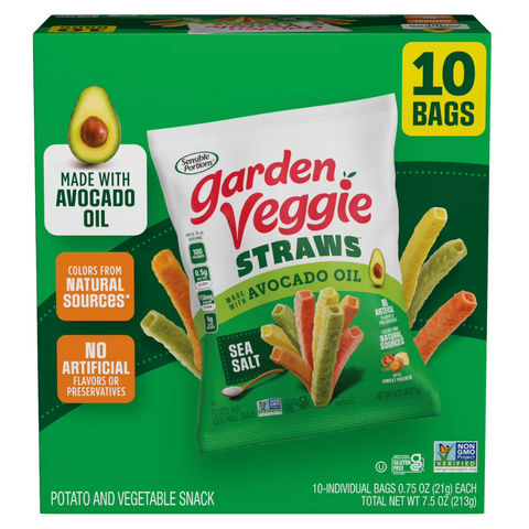 Sensible Portions Garden Veggie Puffs Made with Avocado Oil, 0.75 oz., 10 Count