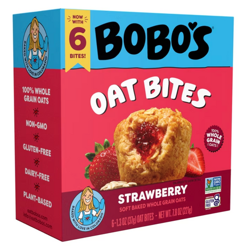 Bobo's Oat Bites, Strawberry Stuff'd, 6 Count
