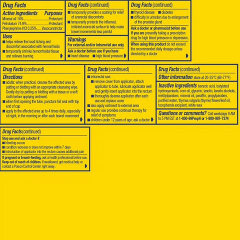 Preparation H Ointment for Hemorrhoid Relief, Burning and Itching, 1 Oz.