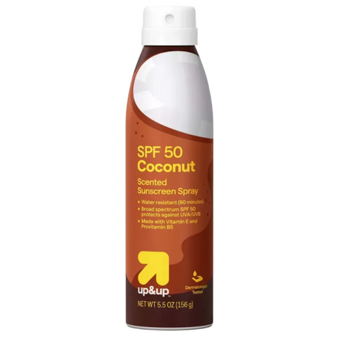 up&up™ Sunscreen Spray, SPF 50, Coconut, 5.5oz