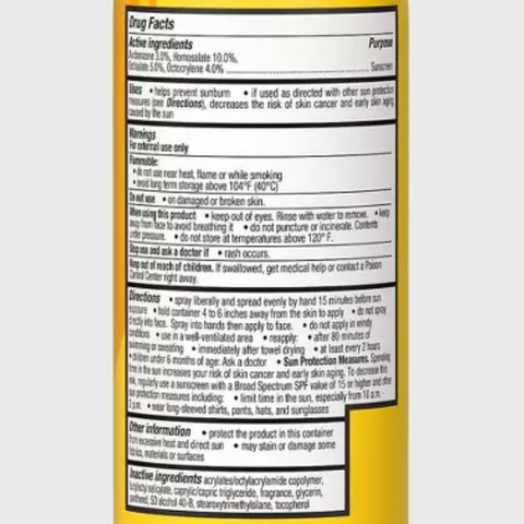 up&up™ Sunscreen Spray, SPF 50, Banana, 5.5oz