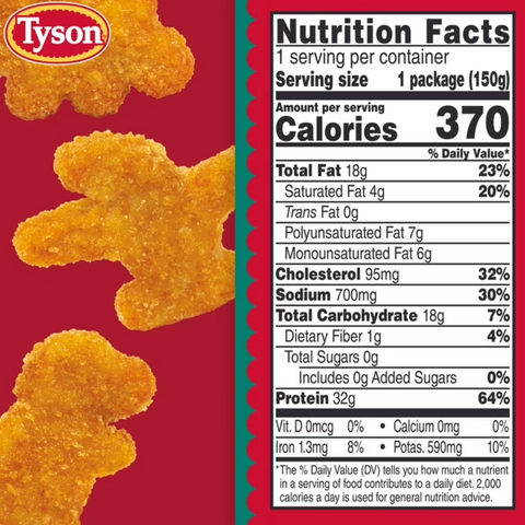 Tyson Mini Dino Nuggets Cup, 5.3 oz (Frozen, Fully Cooked)