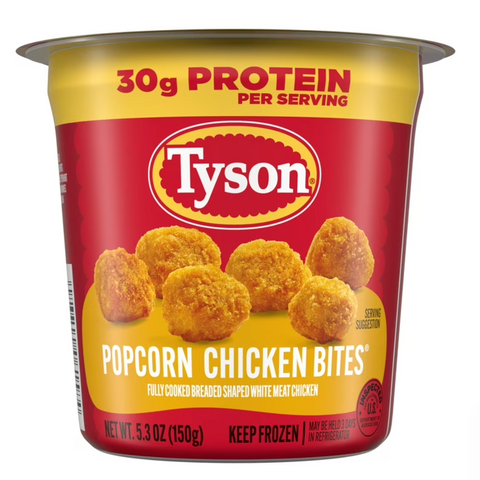 Tyson Popcorn Chicken Bites Cup, 5.3 oz (Frozen, Fully Cooked)