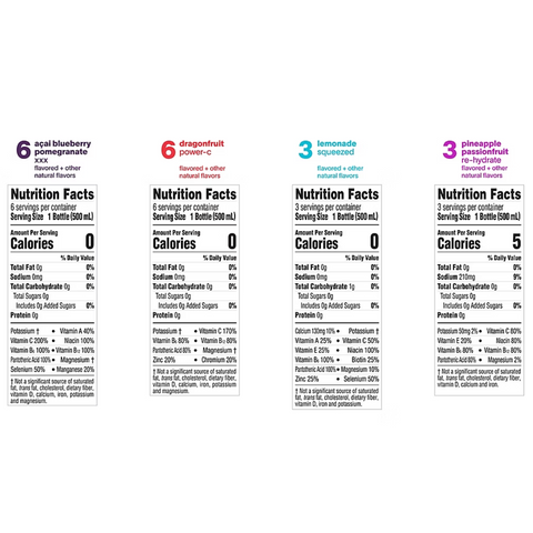 Vitaminwater Zero Sugar Variety Pack, 16.9 oz, 18 Count