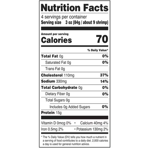 Cooked Medium Peeled & Deveined Tail-On Shrimps, 12 oz