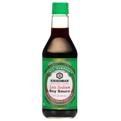 Kikkoman Less Sodium Soy Sauce, 15 oz