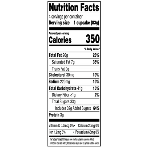 Marketside Red Velvet Cupcakes, 11.7 oz, 4 Count