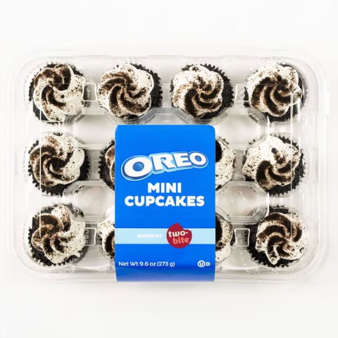 OREO Mini Cupcakes, 9.6 oz, 12 Count