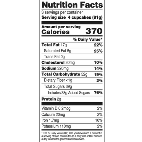 OREO Mini Cupcakes, 9.6 oz, 12 Count