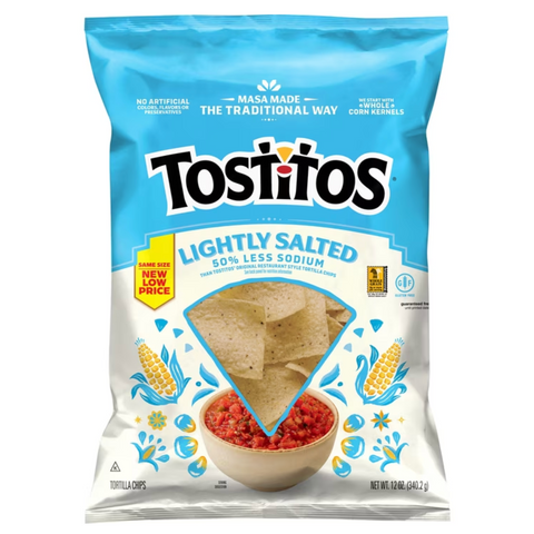 Tostitos Tortilla Chips Lightly Salted, 12 oz
