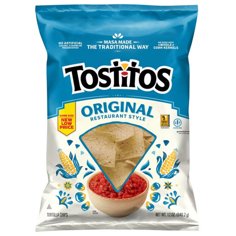 Tostitos Restaurant Style Original Tortilla Chips, 12 oz